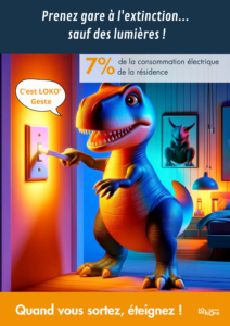 Campagne de sensibilisation LOKOR'Geste consommation de l'éléctricité
