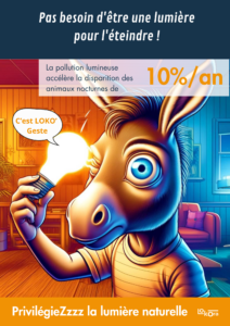Campagne de sensibilisation LOKOR'Geste pollution lumineuse